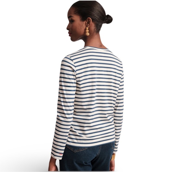 Frances Valentine▪️Long Sleeve Striped Tee - Picture 5 of 8